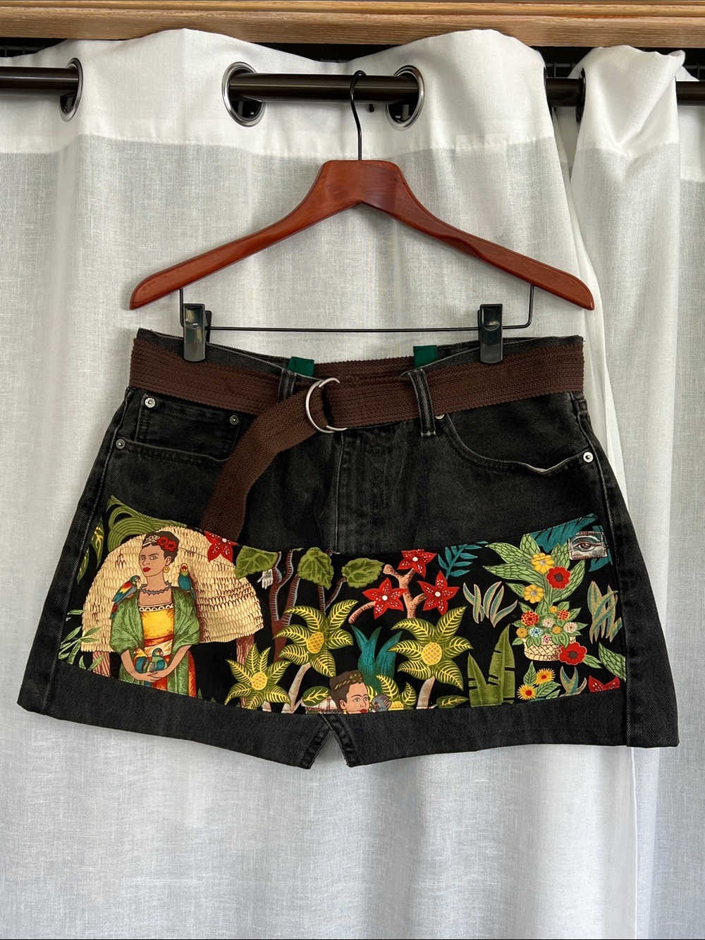Black Denim Apron by Terri Roller